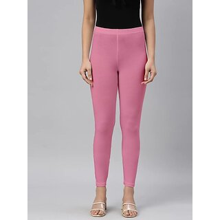 SHE PURE LUXURY WEAR Ankle Length Ethnic Wear Legging (Pink, Solid) view 2