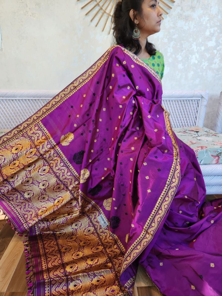 Mulberry Silk Saree view 2