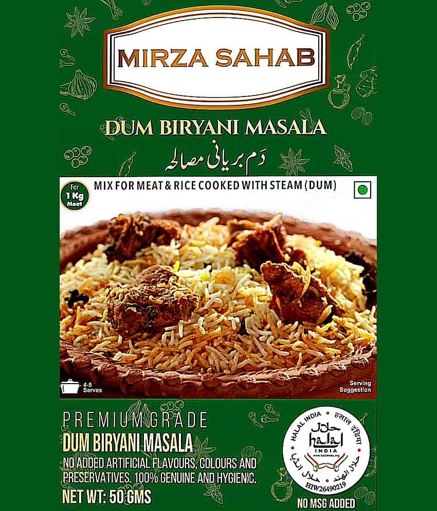Mirza Sahab Dum Biryani Masala Instant Mix 50 gm Pack of 4 view 2