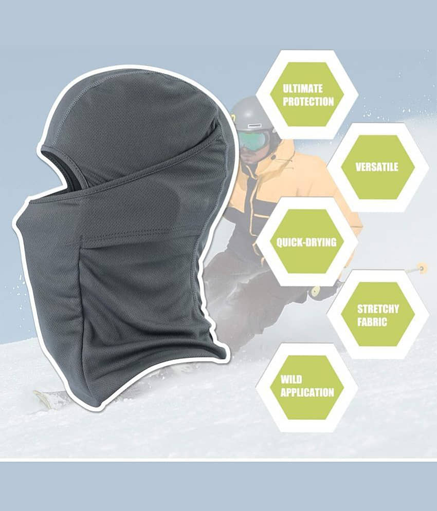 Black Anti Pollution Face Cover Balaclava Mask view 2
