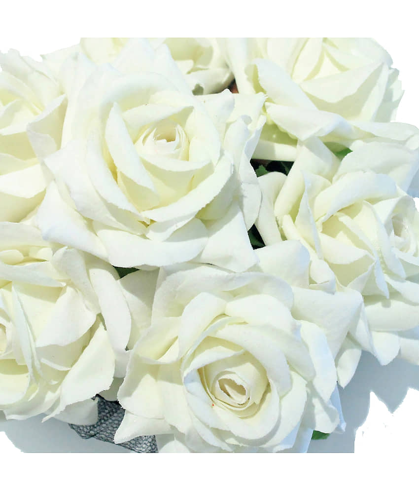 La Belleza - White Women's Bun Clip ( Pack of 1 ) view 2