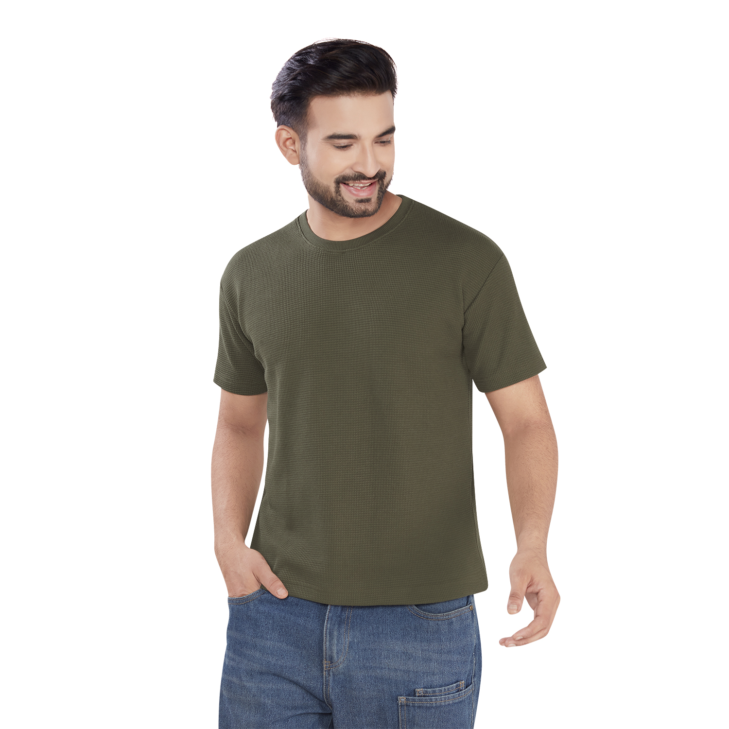 Unisex T-Shirts, 100% Cotton Waffle. view 2