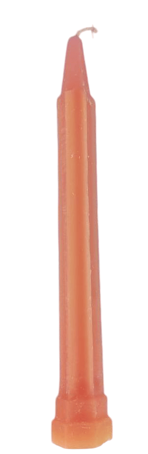 ATMAKUR Pink Pillar Candle - 6" Tall, 2" Diameter, 100% Beeswax, Unscented view 2