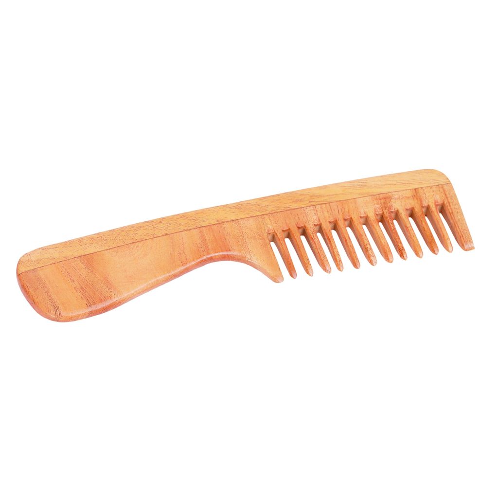 Neem Wood Combs (Set of 2 combs) – UNISEX (Anti-Bacterial & Anti-Fungal) view 2