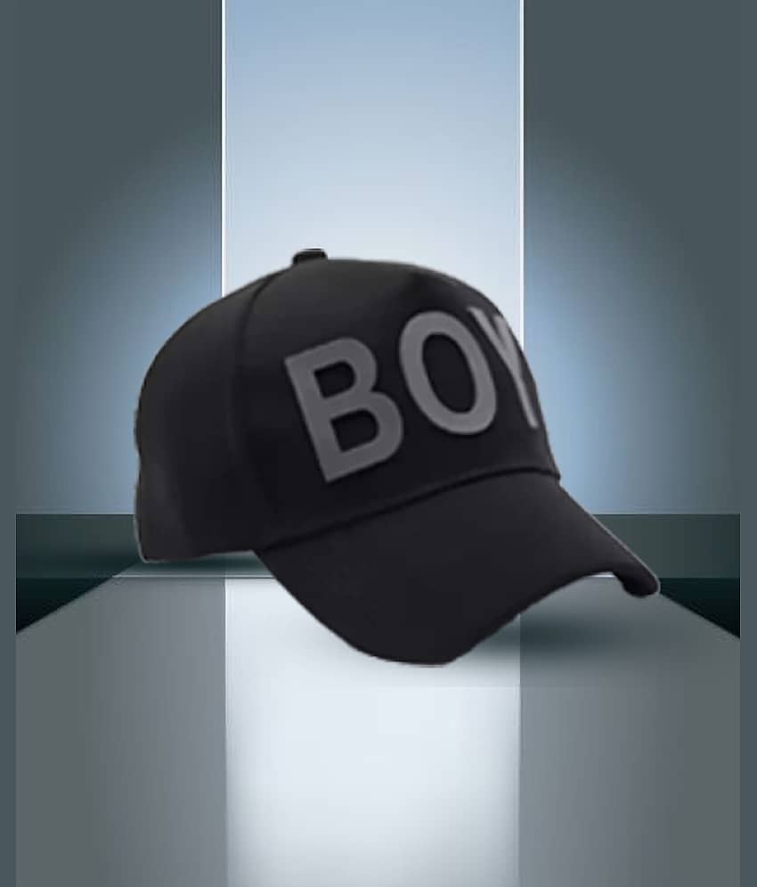 Bolax Pack of 2 Cotton Blend Men's Cap ( Black ) view 2