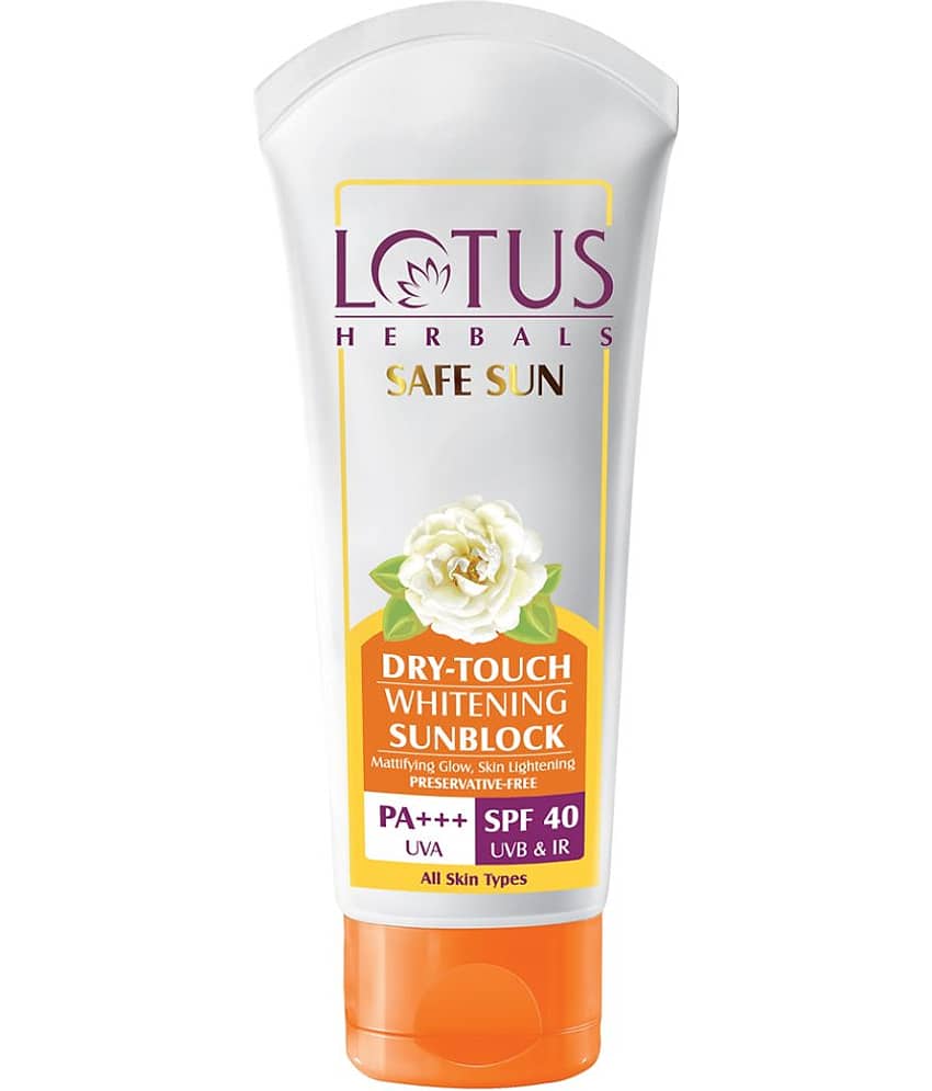 Lotus Safe Sun Dry Touch Whitening Sunscreen Spf 40 Pa+++, Uva, Uvb & Ir Protection, 50G view 2
