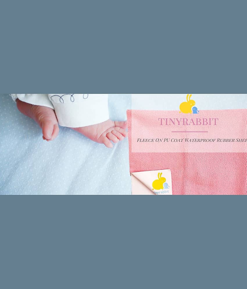 tinyrabbit Orange Laminated Waterproof Sheet ( 70 cm × 100 cm - 1 pcs ) view 2