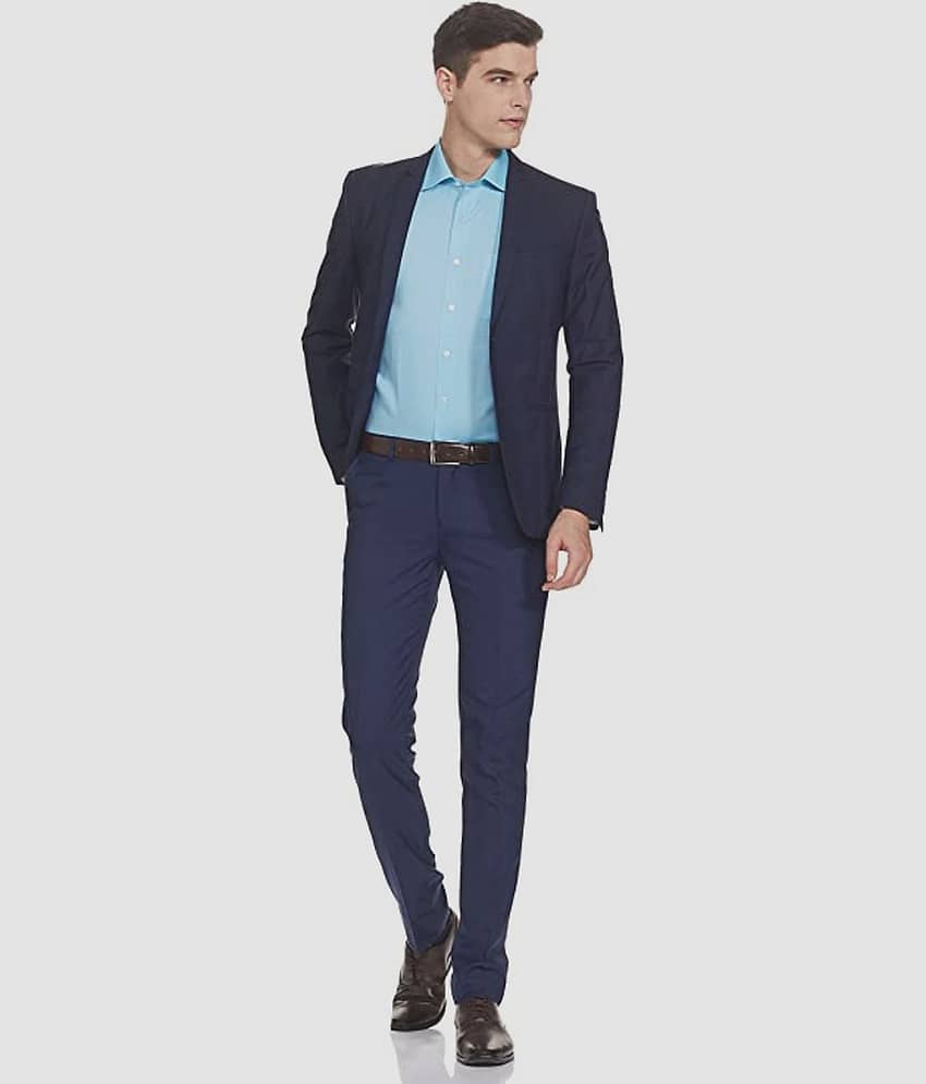 Makhanchor - Black Cotton Slim Fit Men's Formal Shirt (Pack of 1) view 2