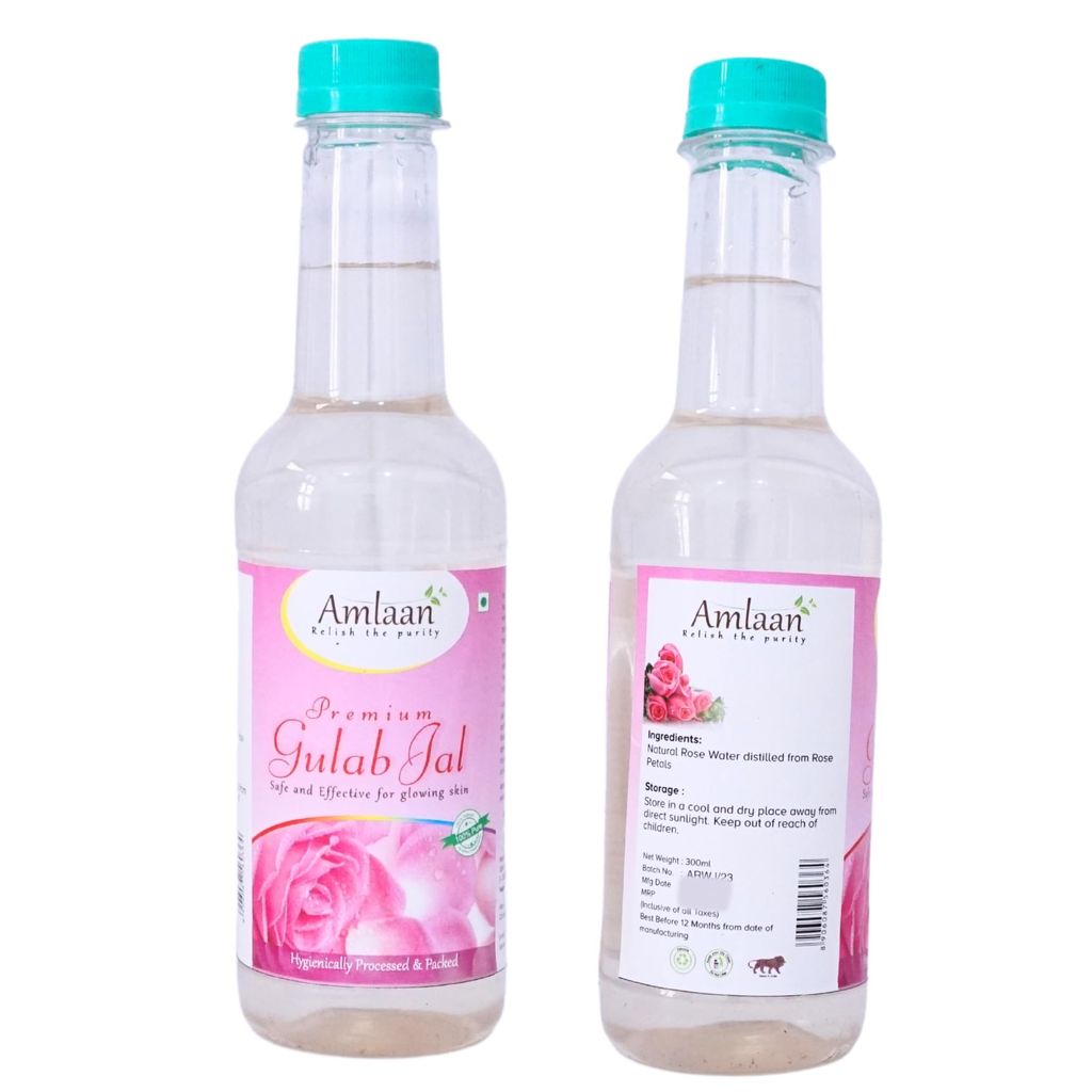 AMLAAN Gulab Jal Premium Rose water for Glowing Skin 300 ml- (SPN-B2S) view 2