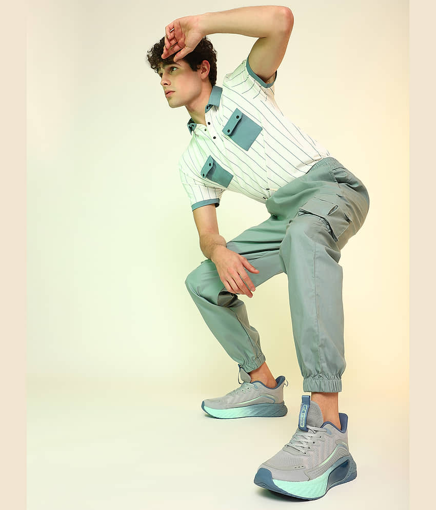 Action Sports Shoes For Men White Men's Sports Running Shoes view 2