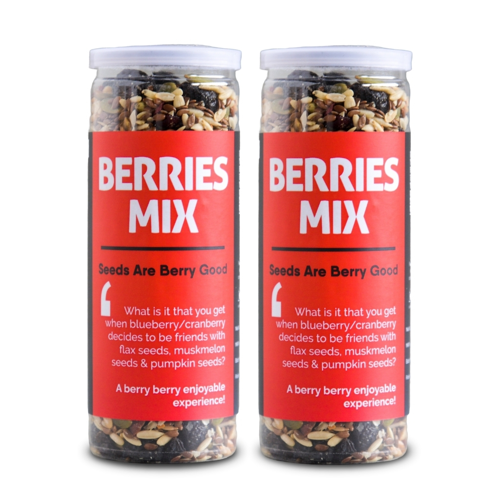 Omay Foods Berries Mix, 180 gm Jar (Pack of 2) - Trail Mix
