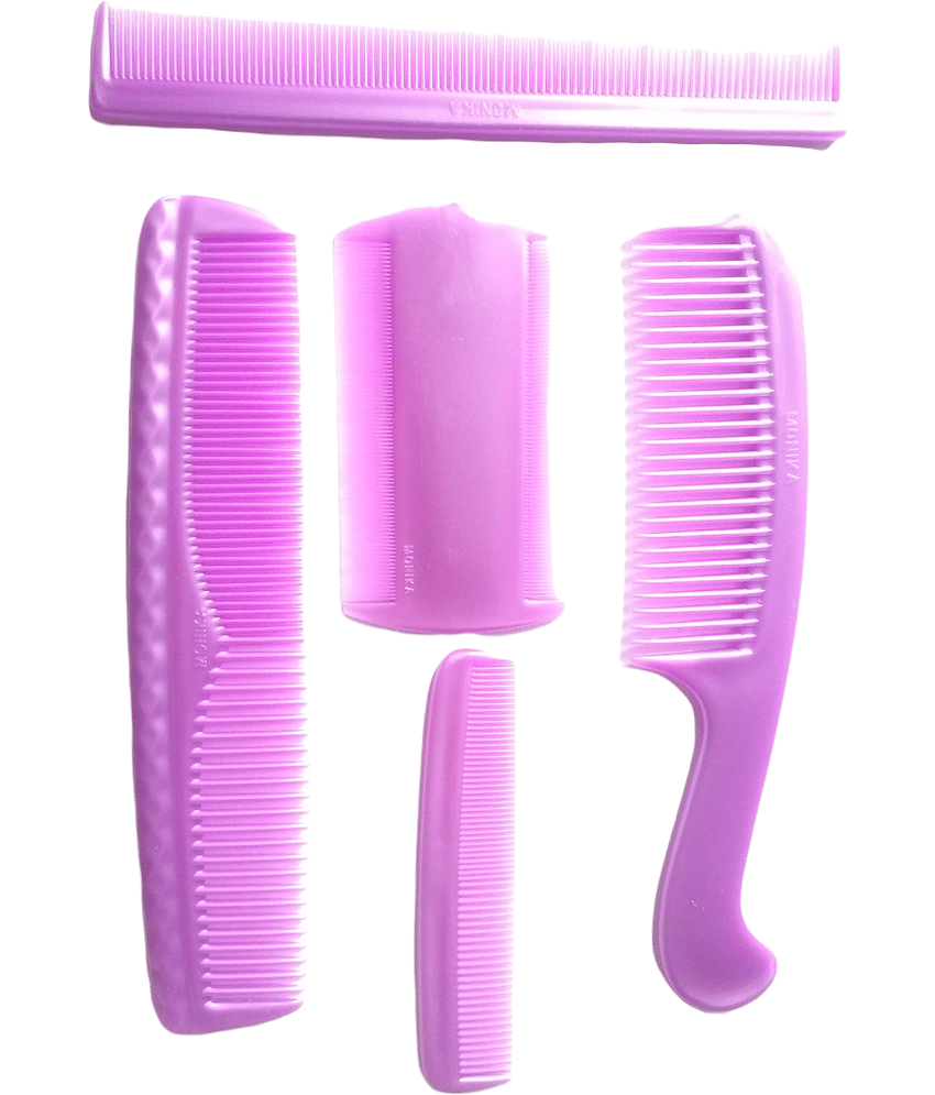 comb Hair Combs Combo for Women (Multicolour) Dressing and Shampoo Hair Combs view 2