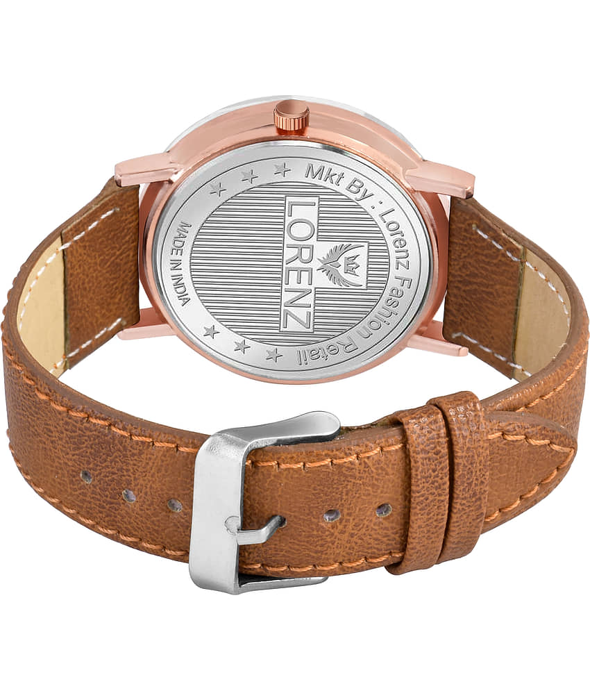 Lorenz Brown Leather Analog Men's Watch view 2