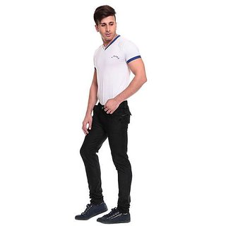 Rewa Men's Regular Fit Black Jeans view 2