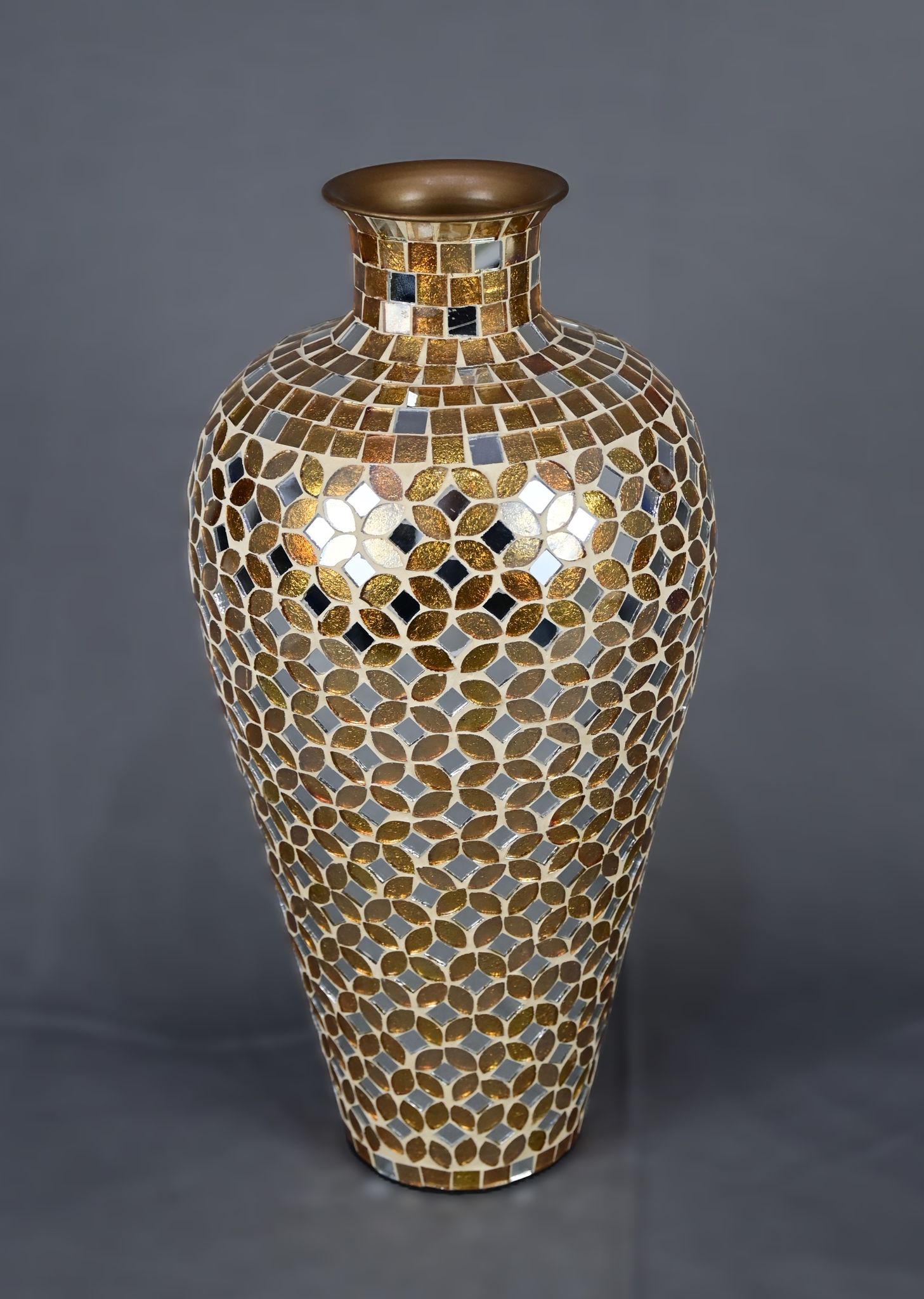 Exquisite Handcrafted Mosaic Flower Vase view 2