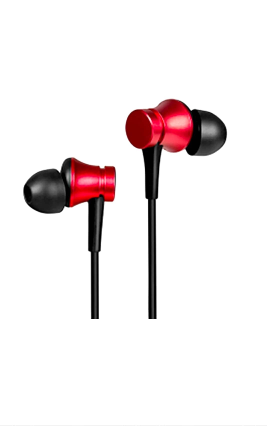 Super-Shop wired in ear headphones with Mic, One button multi function Remote light weight and Comfortable fit Color - Multicolor view 2