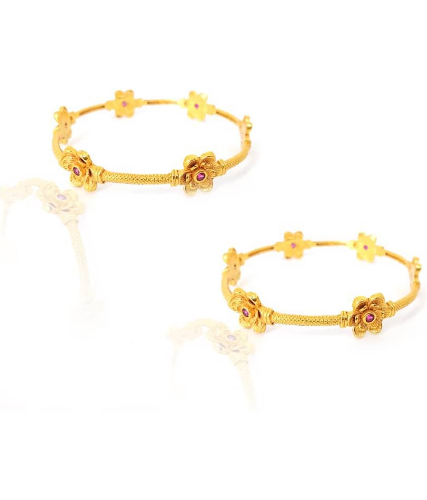 KRIMO Traditional Gold Plated Designer Bangles Jewellery For Women / Girls-100348 view 2