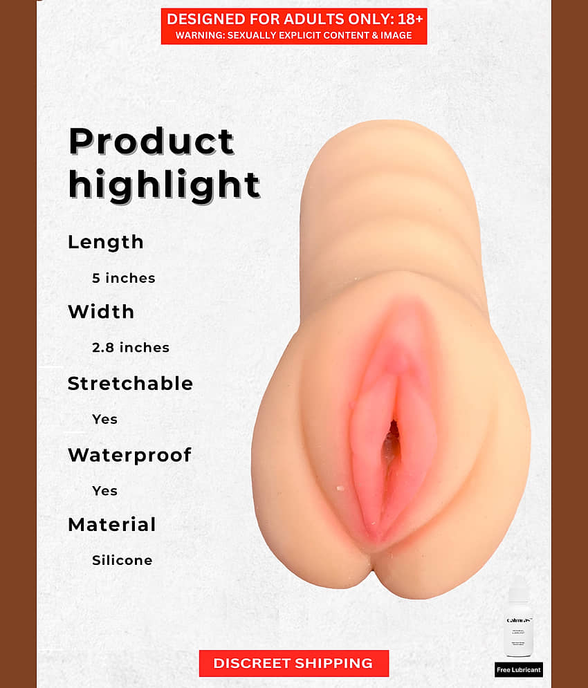 Naughty Nights Realistic Male Masturbator Silicone Soft Vagina Pocket Pussy Adult Sex Toys for Men Masturbation with Real Feel with Free Lube view 2