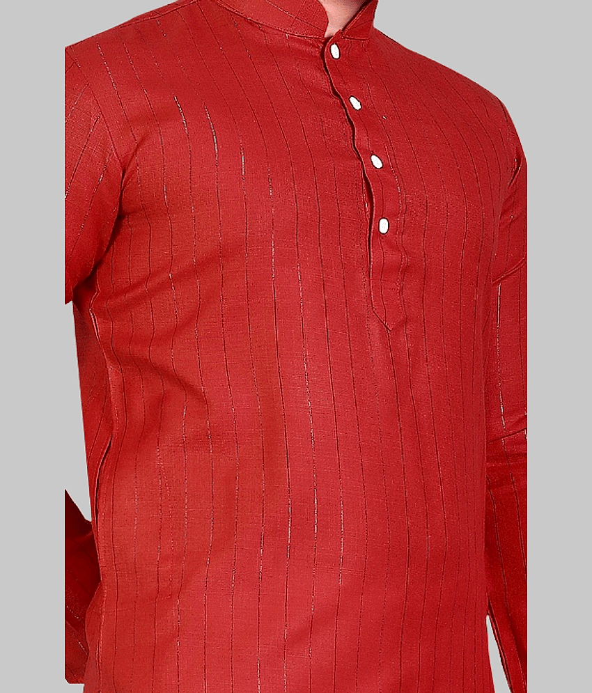 YUG ART - Blue Cotton Blend Men's Regular Kurta ( Pack of 1 ) view 2