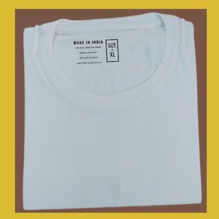 Cultfree Half Sleeves Bio Washed White Cotton T-shirt view 2