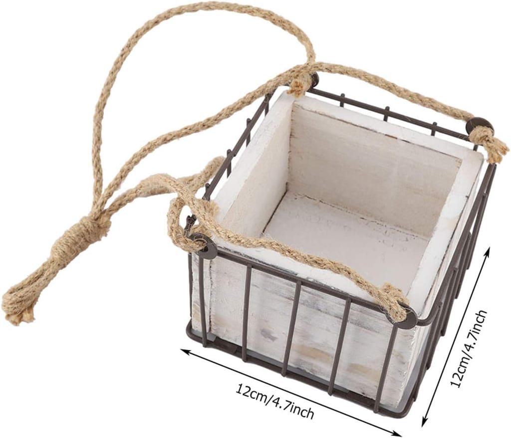 Metal Hanging Planter view 2