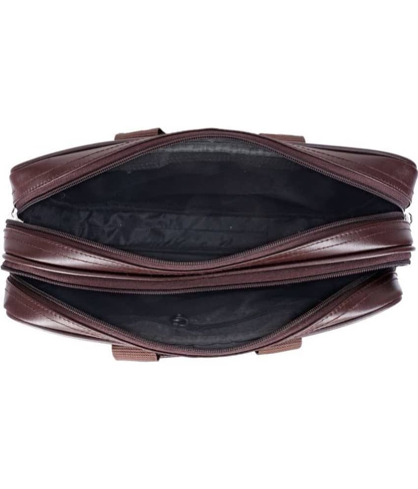 Raylan Brown Textured Messenger Bag view 2