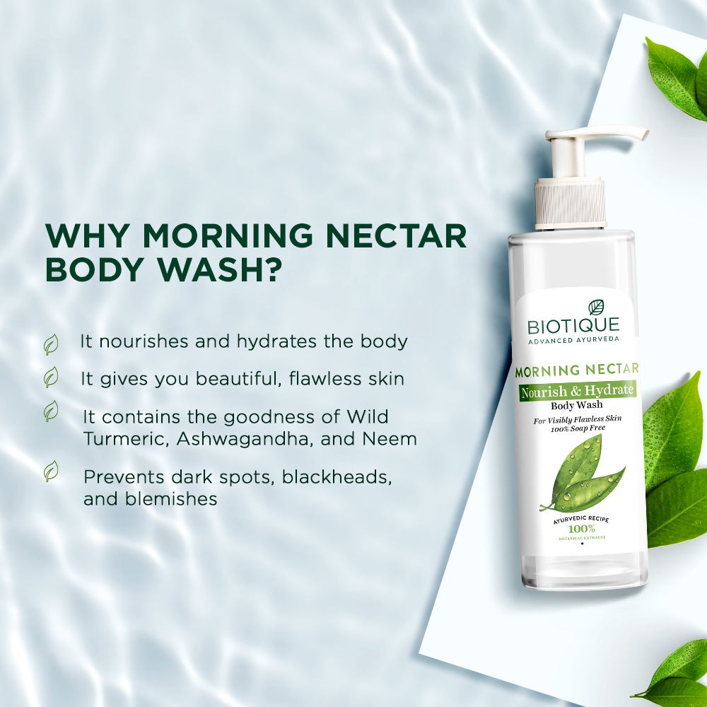 Biotique Morning Nectar Nourish & Hydrate Body Wash 200ml view 2