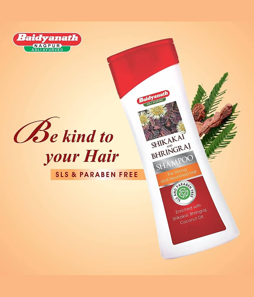 Baidyanath Shikakai and Bhringraj Shampoo Liquid 200 ml view 2