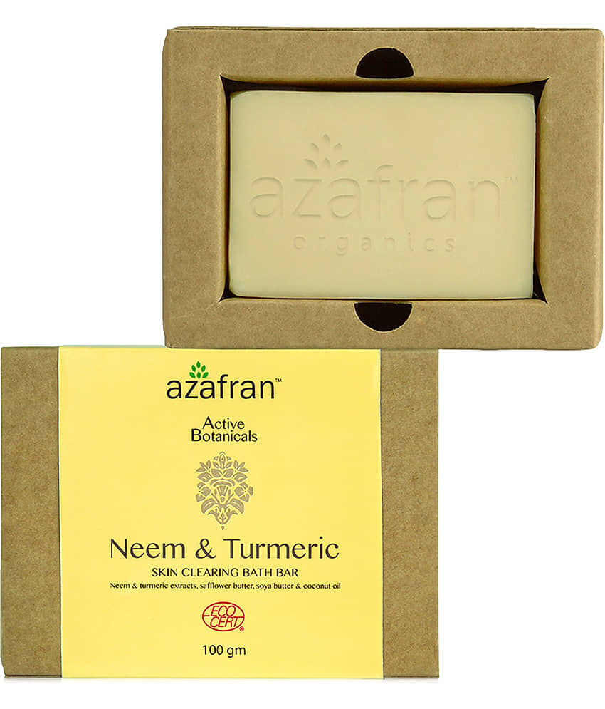 Azafran Neem & Turmeric Bathing Bar 100 g view 2