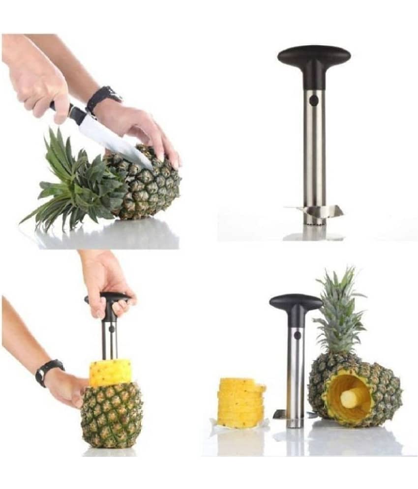 SHARUJA Stainless Steel Pineapple Cutter and Fruit Peeler Slicer Pinapple Corer 1 Pc view 2
