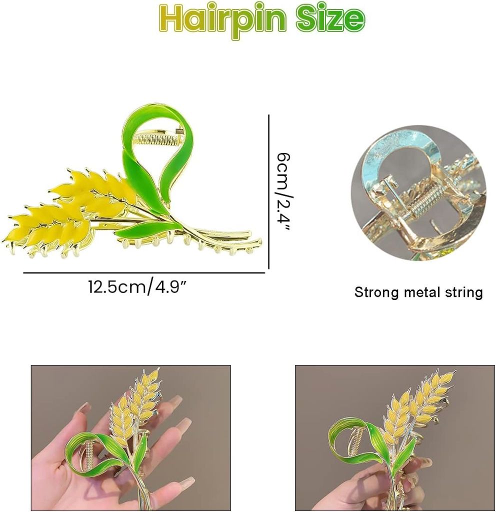 Green Maize Hair Clutcher For Women view 2