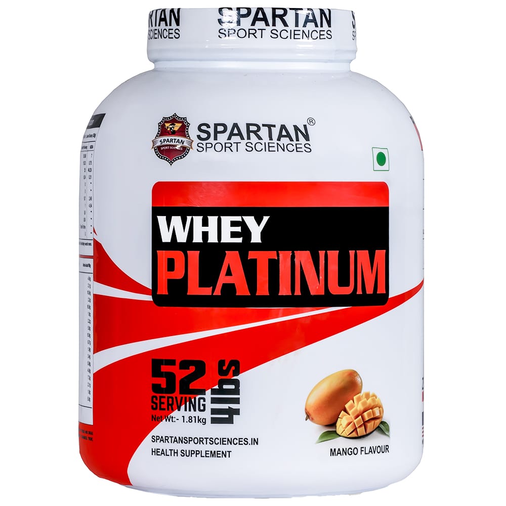SPARTAN SPORT SCIENCE Whey Platinum Protein Powder Concentrate Supplement with 24g Protein, 12g EAA, 5g BCAA, 4g Glutaine Acid for Men & Women view 2