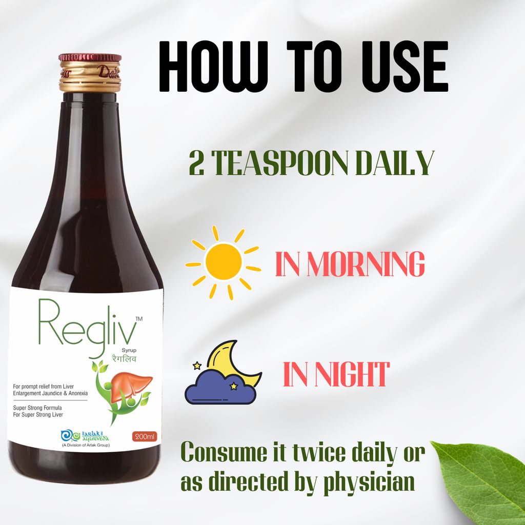 Regliv Liver Tonic for Fatty Liver | Boost Appetite & Improve Digestion Syrup- 200ml view 2