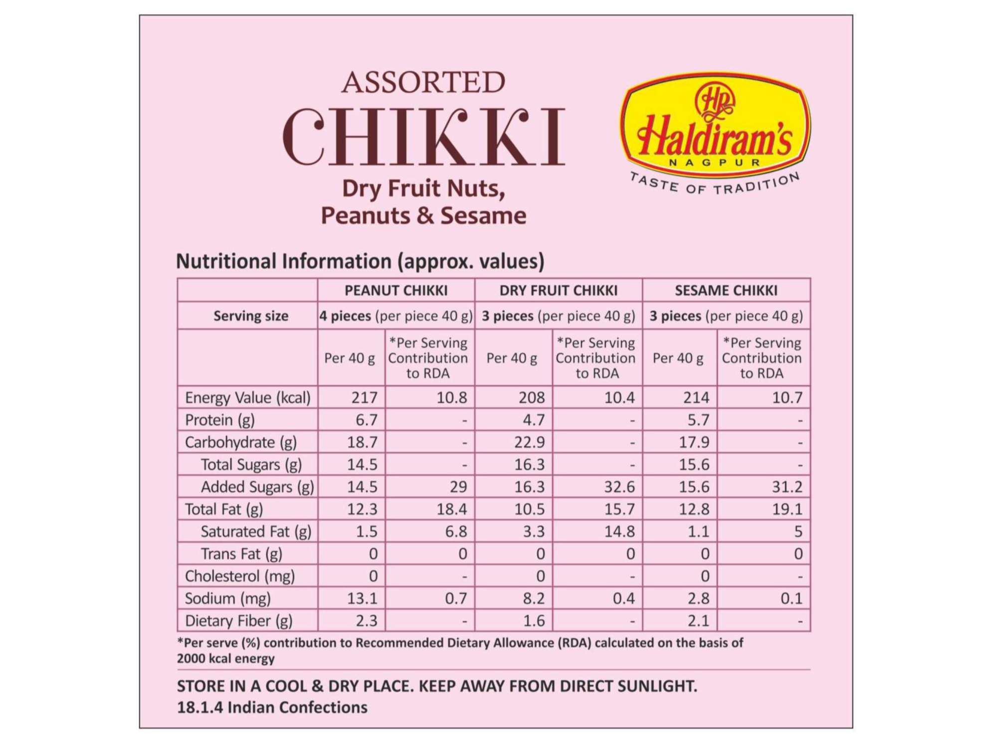Haldiram's Assorted Chikki Packed Sweets - 400 Gm - Pack of 2 view 2