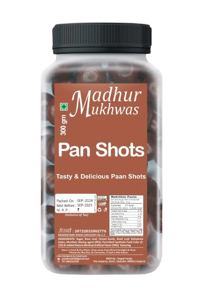 Madhur Mukhwas Pan Shot (170 g x 4 Pack)