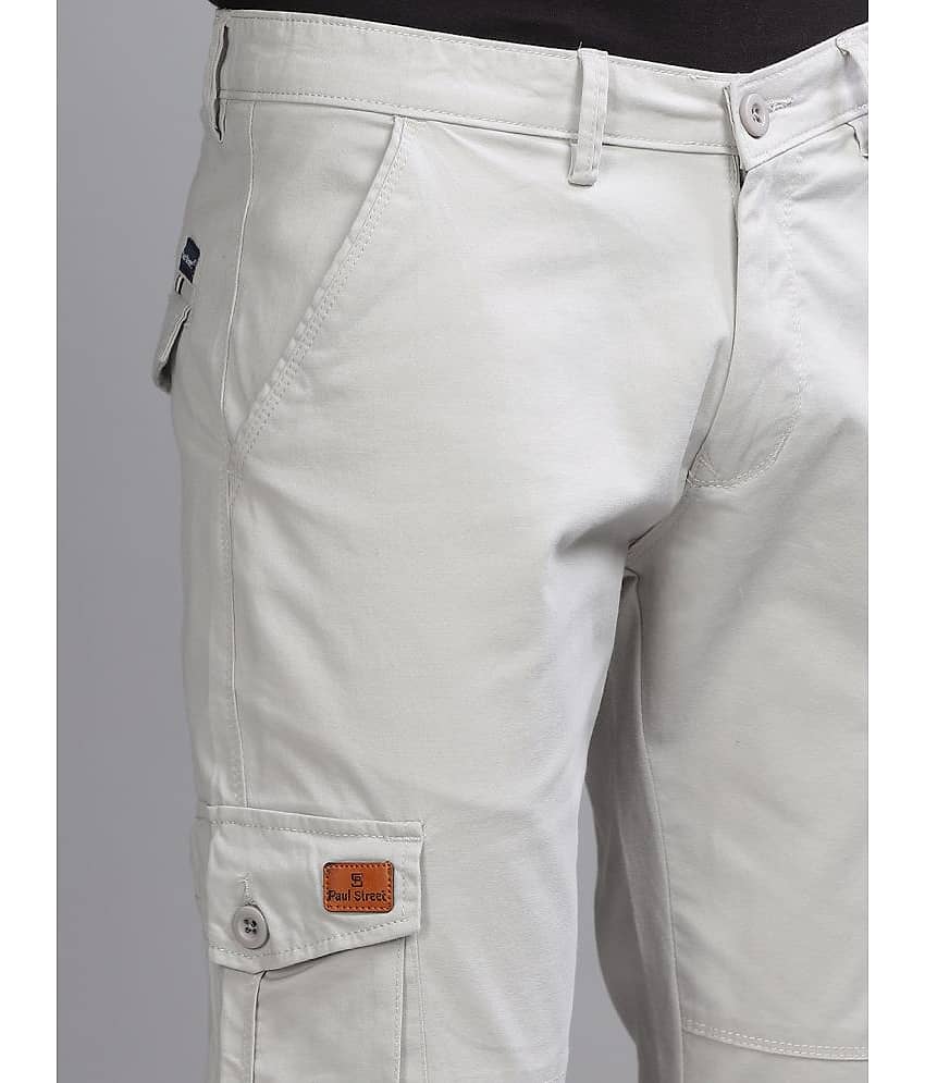 Paul Street Slim Flat Men's Cargos - Silver ( Pack of 1 ) view 2