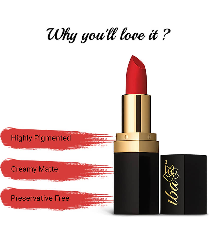 Iba Long Stay Matte Party Ready Lipstick Combo M06 Bold Red, M12 Pink Orchid & M09 Berry Punch, (Pack of 1) view 2