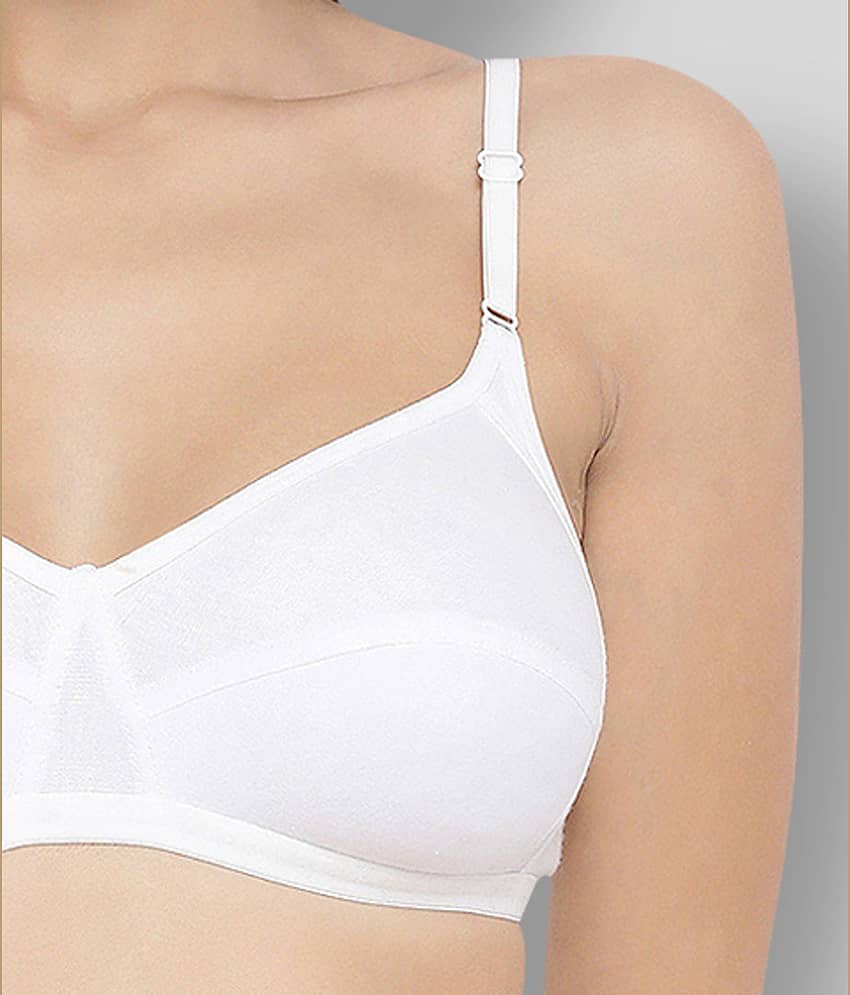 Clovia Cotton Non Padded Women's Everyday Bra ( White ) view 2
