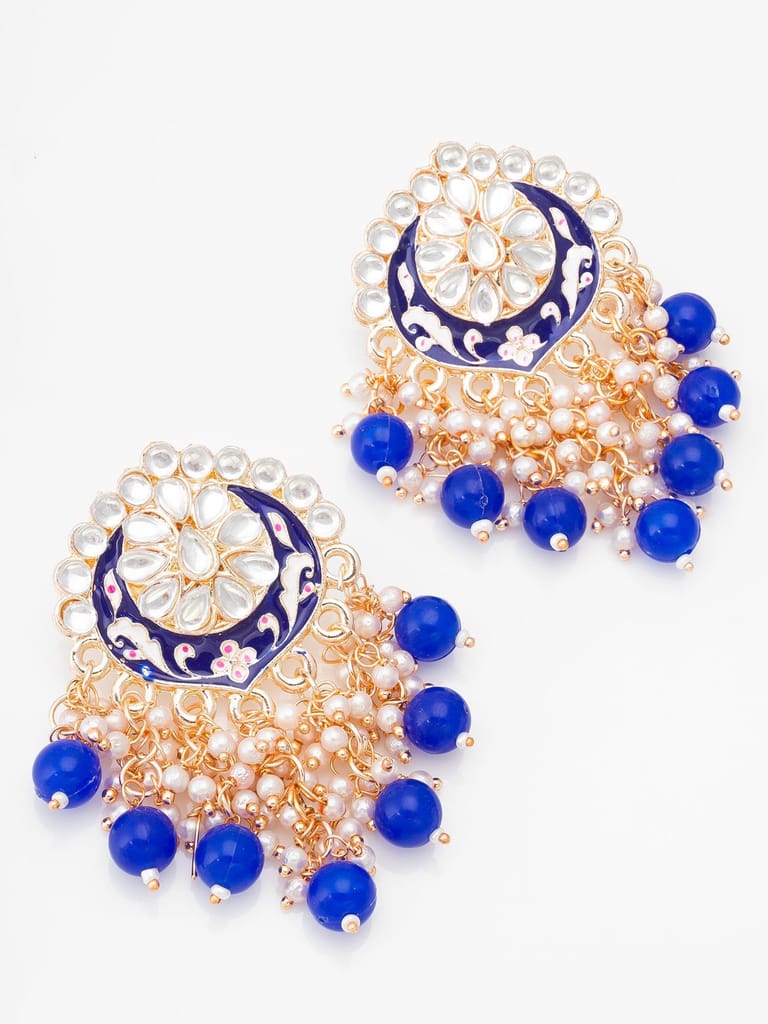 Morison Golden Jhumka Earrings Traditional Elegance with a Modern Flair view 2