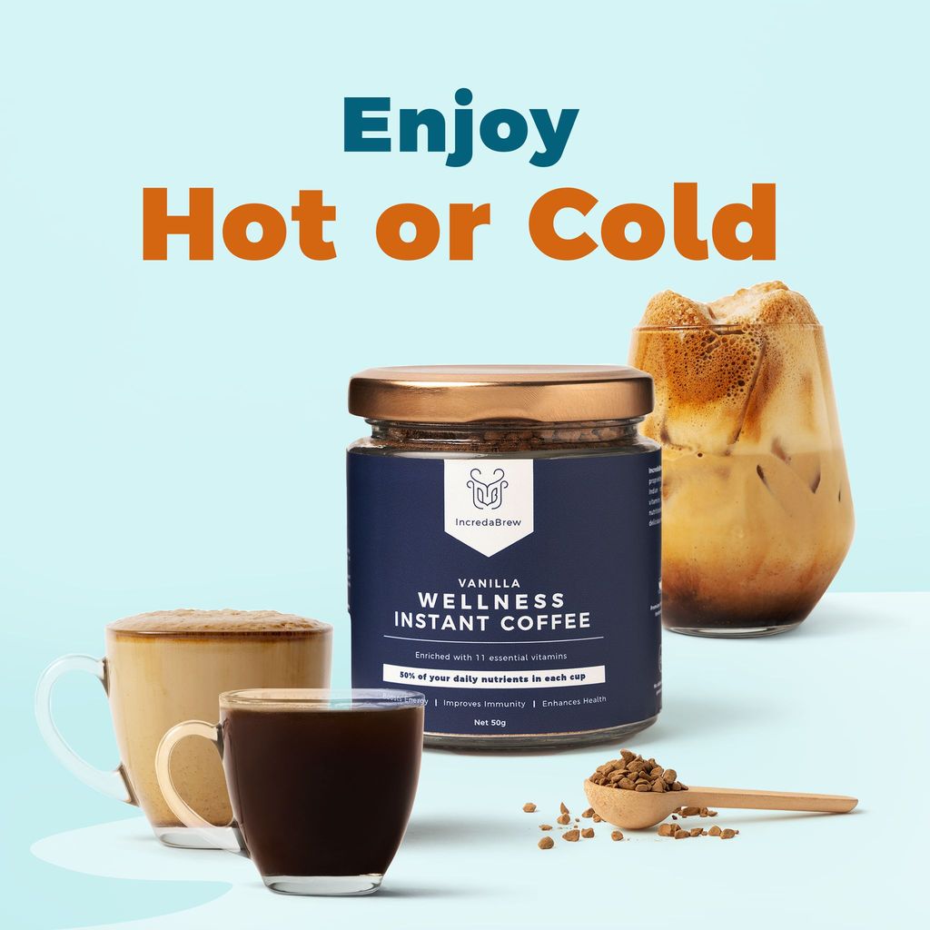 Vanilla Wellness Instant coffee - 50 Gm Jar view 2