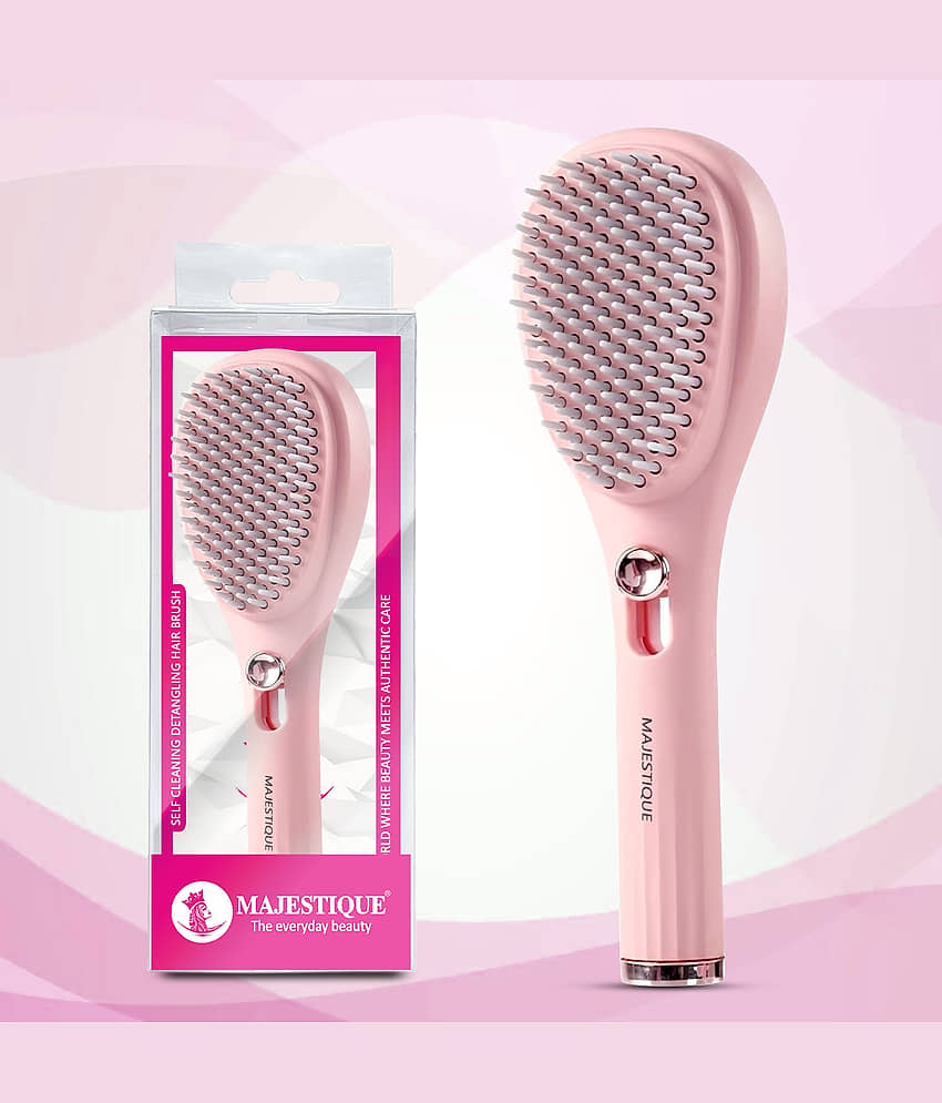MAJESTIQUE Flat Brush For All Hair Types ( Pack of 1 ) view 2