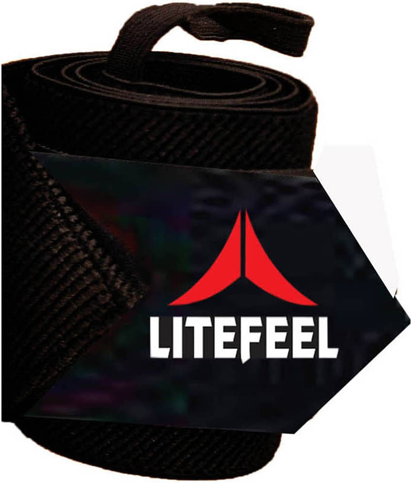 LITE FEEL Black Nylon Wrist Band ( Pack of 1 ) view 2