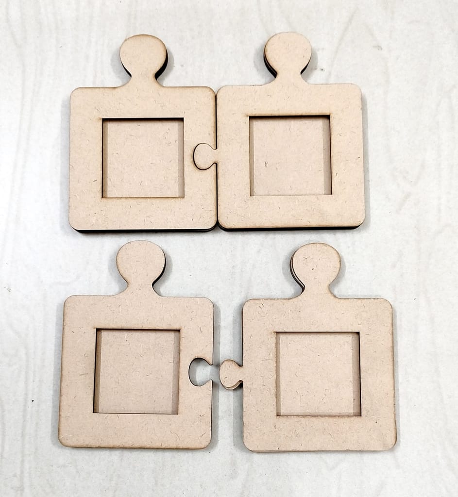 Brand Zero MDF Puzzle Photo Frame Combo of 2 Sets - 3.63 Inches By 5 Inches view 2