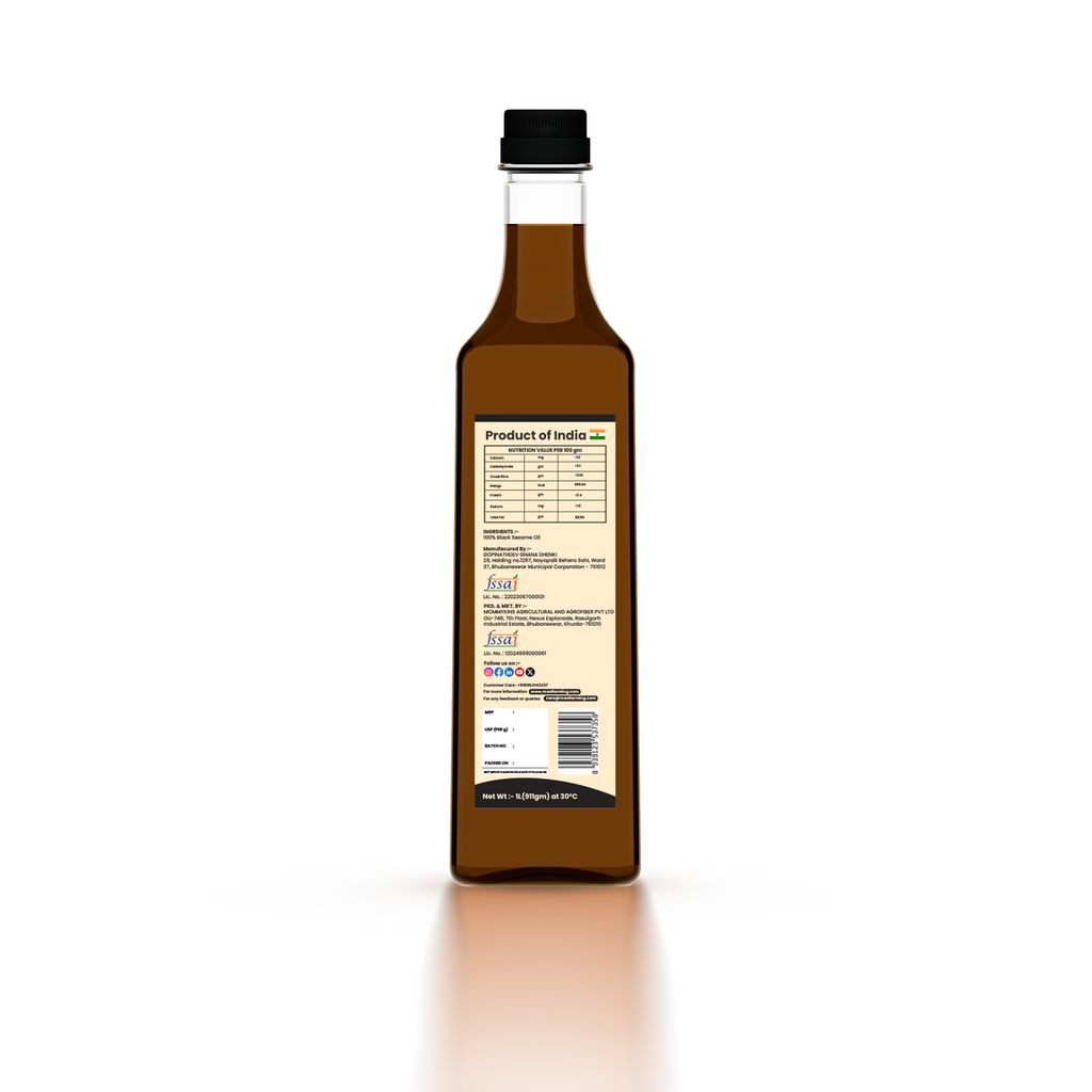 Maa Farming Wood-Pressed Black Sesame Oil - 1L view 2