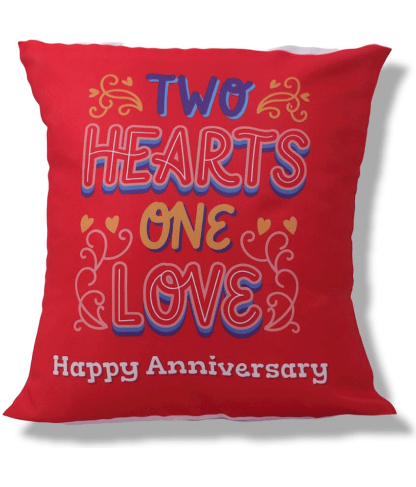 Ros - Red Ceramic Gifting Printed Cushion view 2