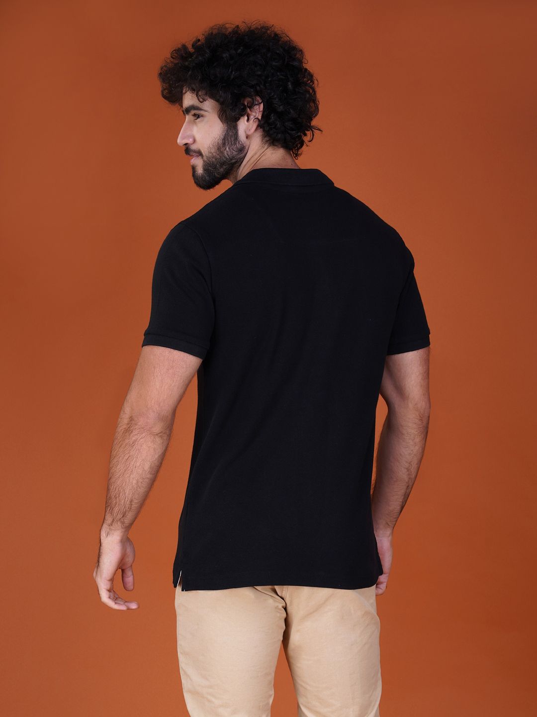 Solid Polo Shirt-Block view 2