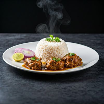 3 Kochuri and Kosha Mutton