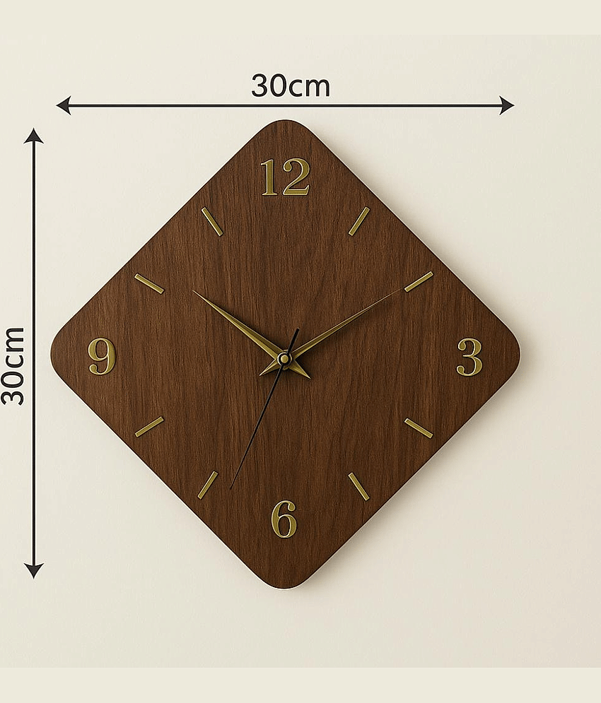 SKYVILLA Rectangular Analog Wall Clock view 2
