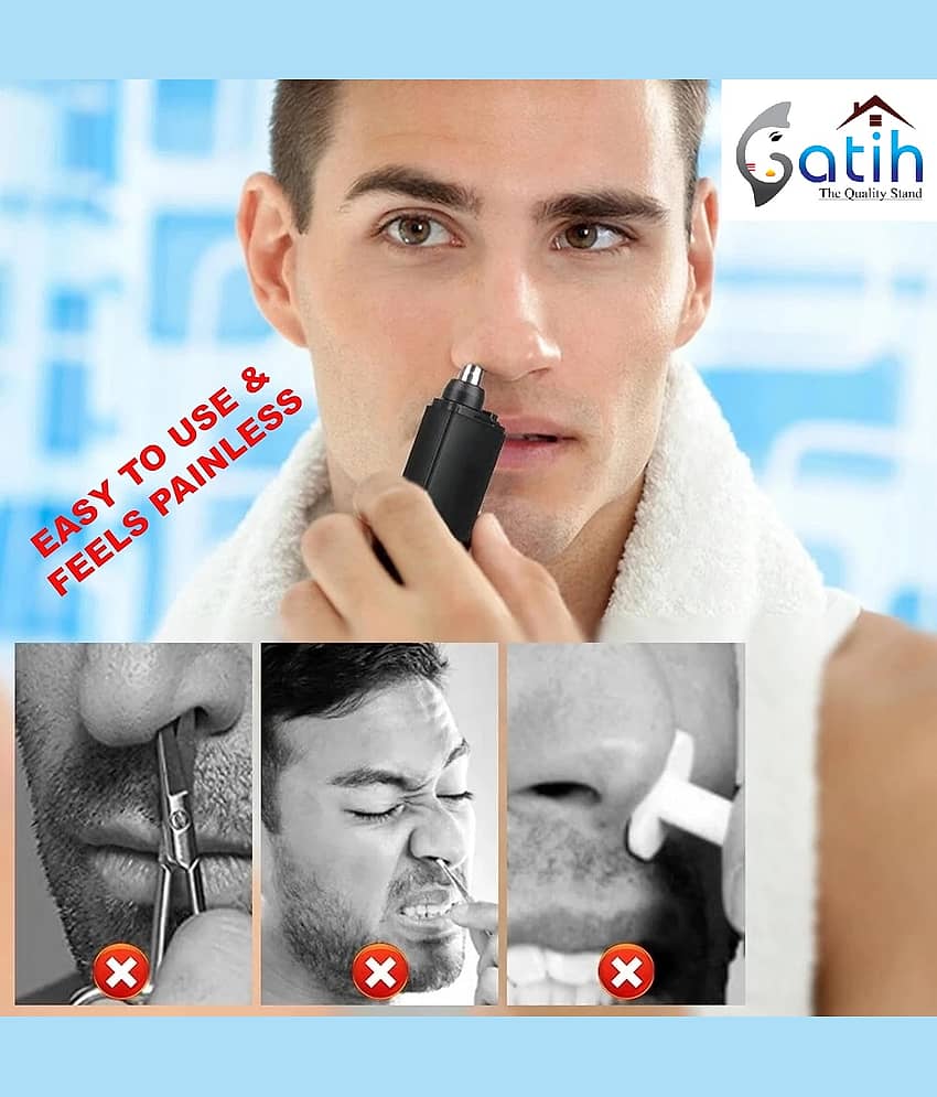 Gatih Nose Hair Trimmer Multicolor Cordless Nose Trimmer With 120 minutes Runtime view 2