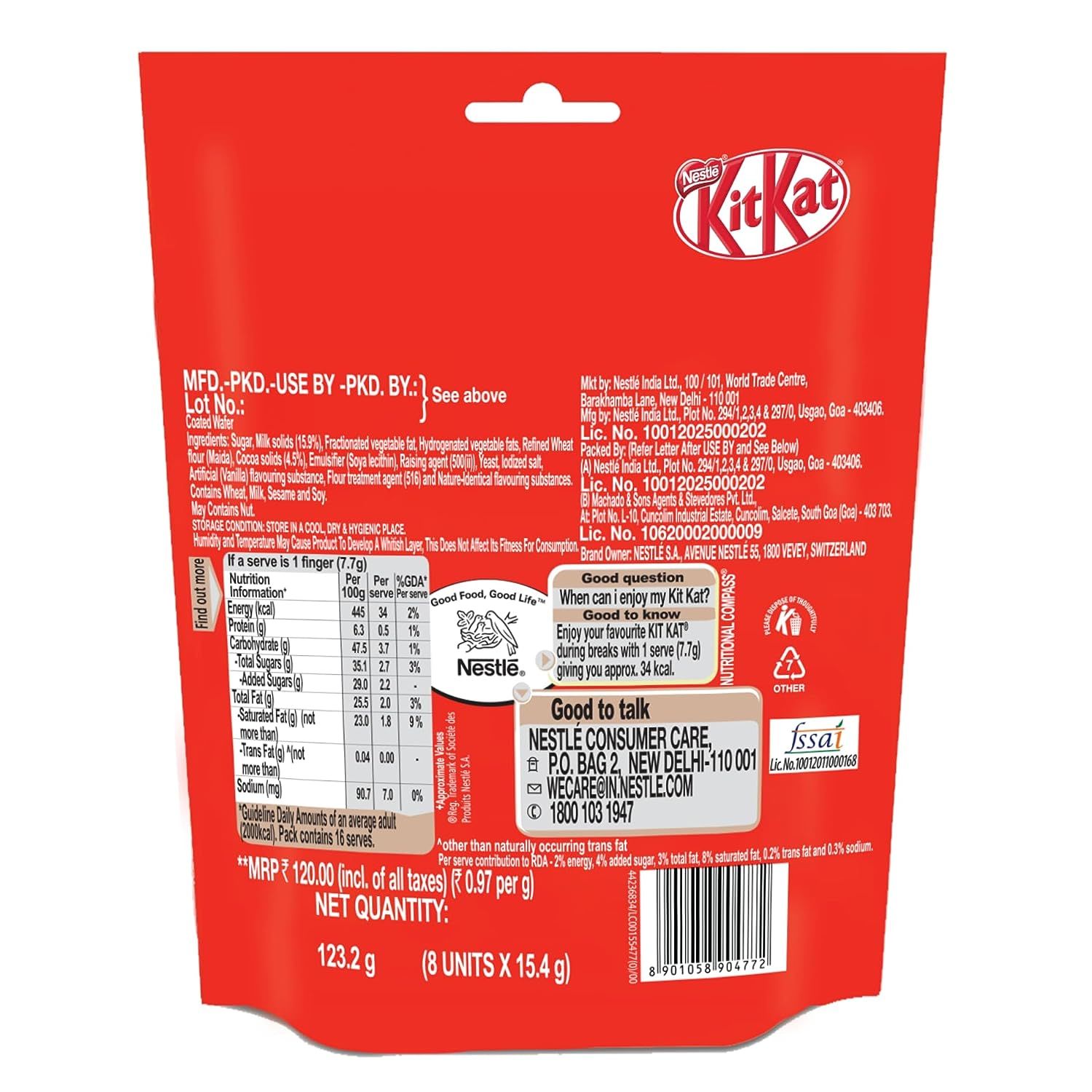 Nestle Kitkat Share Bag 123 Gms view 2